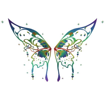 RGB Prisma Royalty Clan Butterfly Fairy Wings