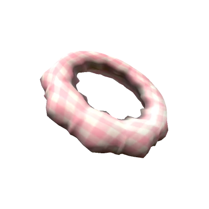 Scrunchie Headband Checkered Pink