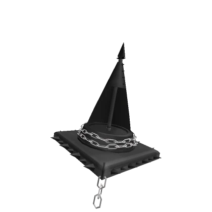 Black Spiky Y2k Chained Traffic Cone 