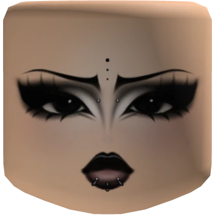 Traditional goth makeup