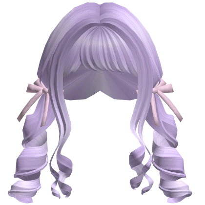 Purple Bow Pigtails