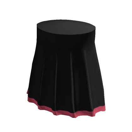 Pink Outline Mini Black Skirt