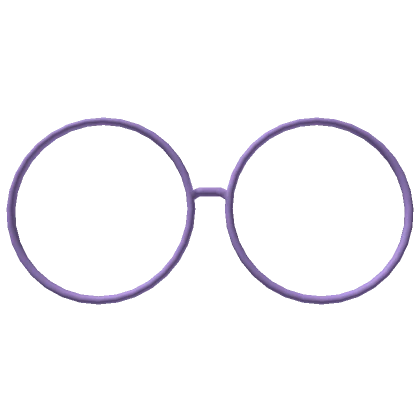 Simple Purple Circle Glasses