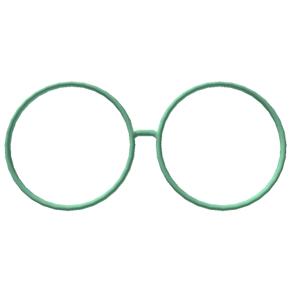 Simple Green Circle Glasses