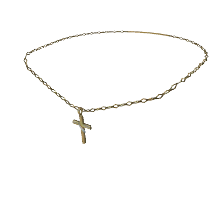 1.0 Brass Cross Necklace