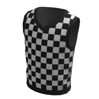 Checker Knit Sweater Vest