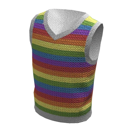 Rainbow Knit Vest