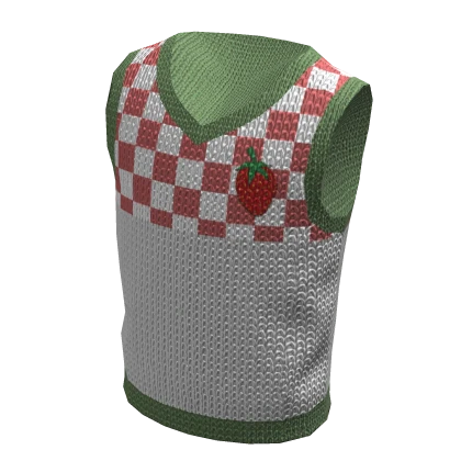 Strawberry Knit Vest