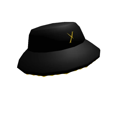 x Black/Yellow Fluffy Bottom Hat