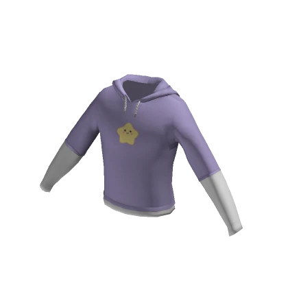 Cute Purple Hoodie - Kawaii Star