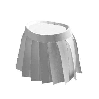 Pleated Skirt White