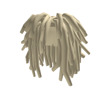 Platinum Blonde Messy Freeform Dreads