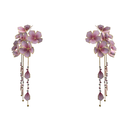 🌸 Cherry Blossom Plum dangling hairpin