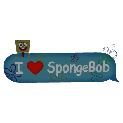 I Love SpongeBob Text
