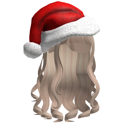 christmas natal navidad messy hair santa hat