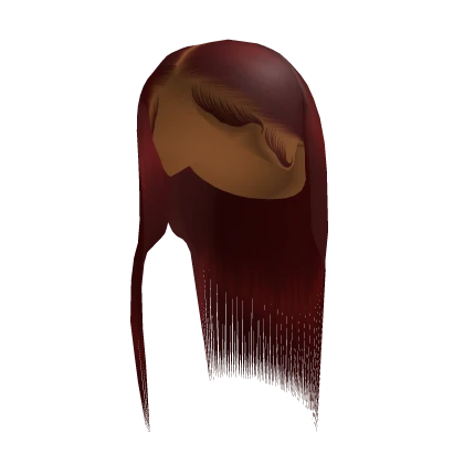 Tucked Middle Part Buss Down [Red]