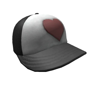 Hearts Black Baseball Cap