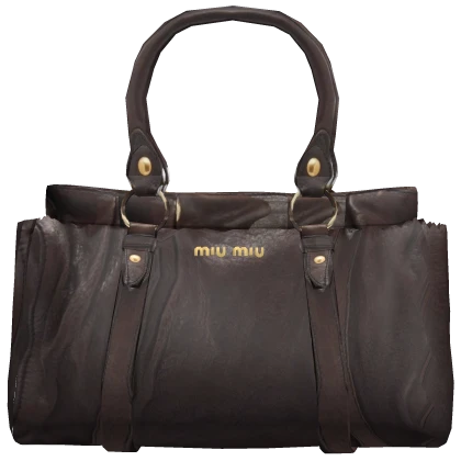Miu Vintage Chic Moto City Shoulder Bag