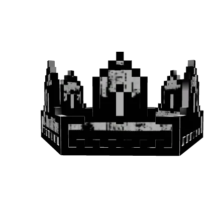 Black Animated Glitch 8 Bit Royal Crown
