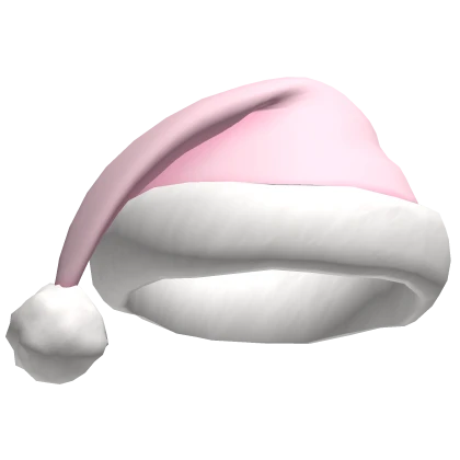 Christmas Santa Hat in Baby Pink