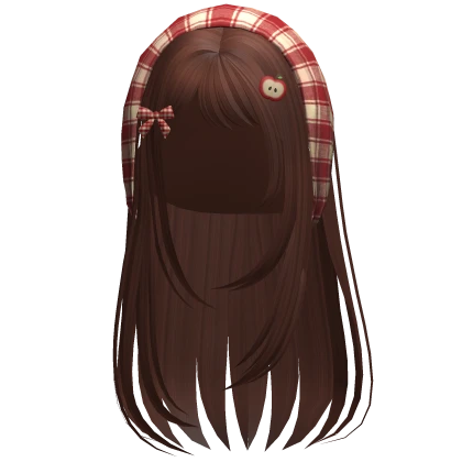 ♡ igari mori kei apple bandana hair (auburn)