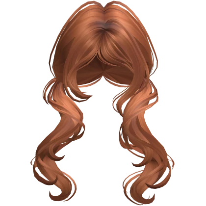 ♡ igari cute girly pigtails in orange ginger