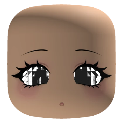 Possessed Face w/ Black Recolorable Glitched Eyes