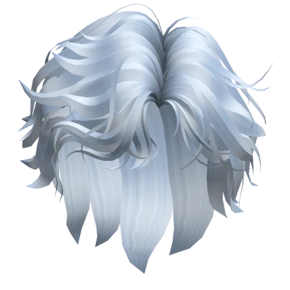 Light Blue Wavy Boy Hair