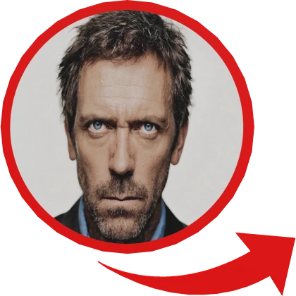 Dr House Red Circle