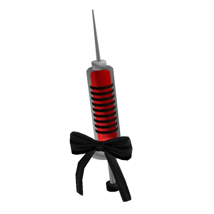 ♡ Nurse needle with black bow (Holdable) ♡