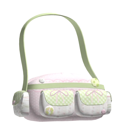 cute pink and green bag 3.0