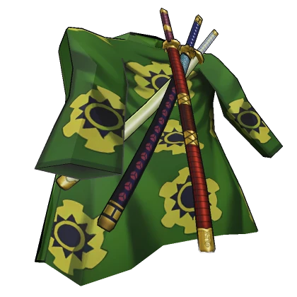 Zoro Wano Cape & Swords