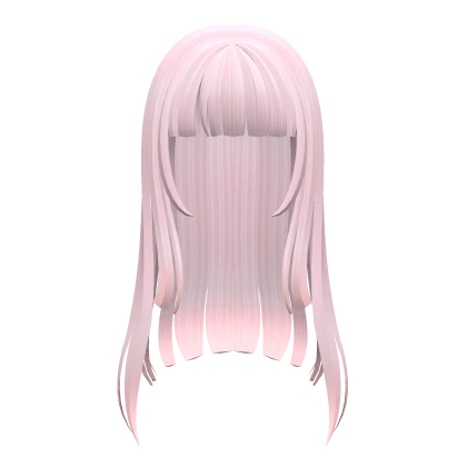 ♡ : pink dolly hime cut long hair