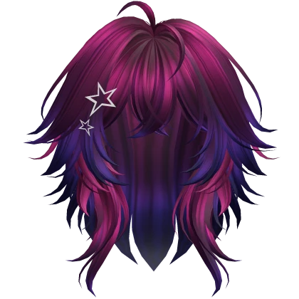 Super Fluffy Anime Short Cut Hairstyle (Vaporwave)