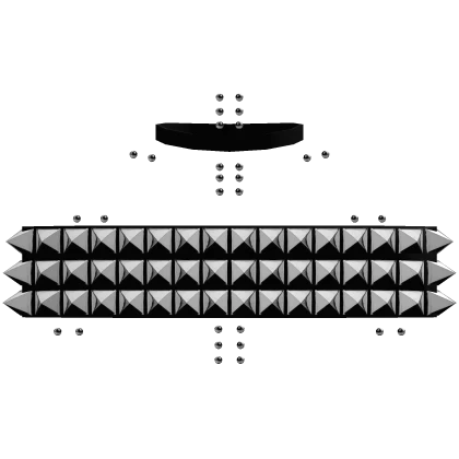 emo cute black studded choker top w/ piercings 