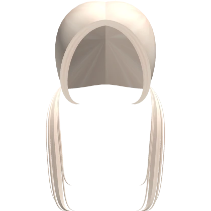 ♡ Cutesy Low Straight Pigtails In Light Blonde