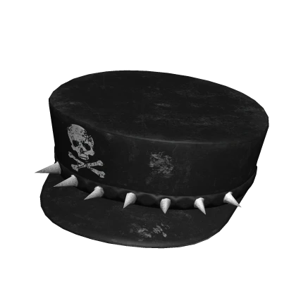 vkei spiked grunge skull beret cap hat