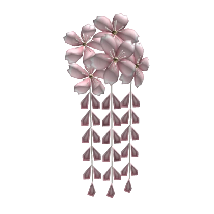 Japanese sakura cherry blossom hairpins kanzashi