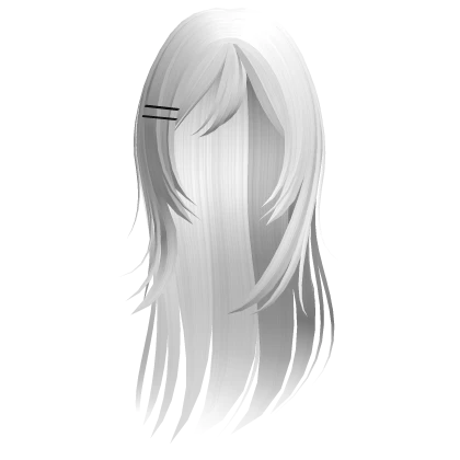 ♡꒰wispy horror protagonist hair in white꒱