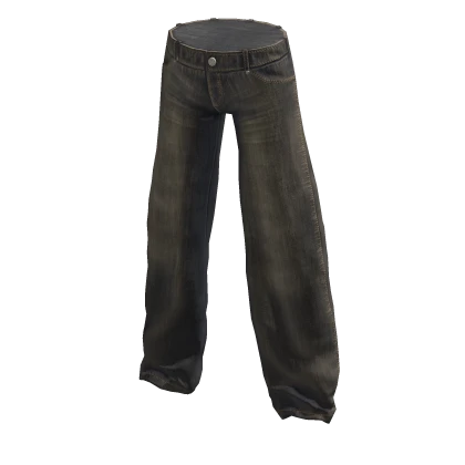 Distressed Brown Washed Baggy Jeans