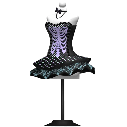 ♡ cute pastel goth polka dot mannequin decor