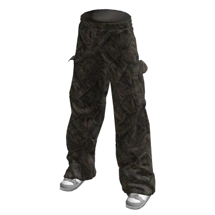 Camo Y2K Cargos with Sneakers