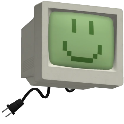 Vintage Smiley PC Computer Head