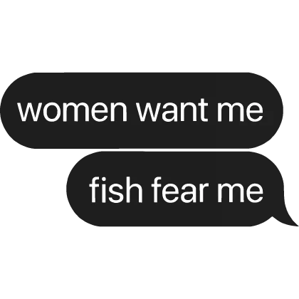 fish fear me Text