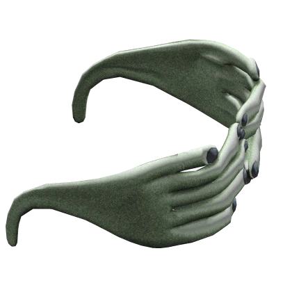 zombie hands wraparound frame glasses