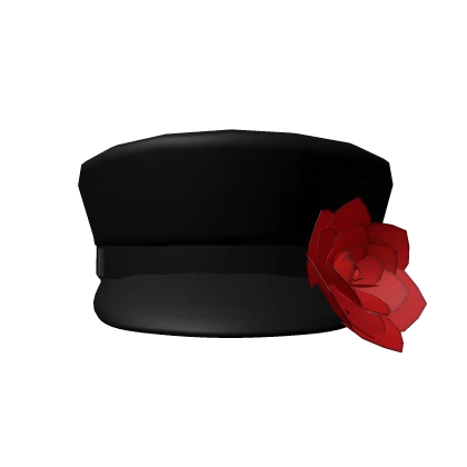 Beret With Flower (Red)