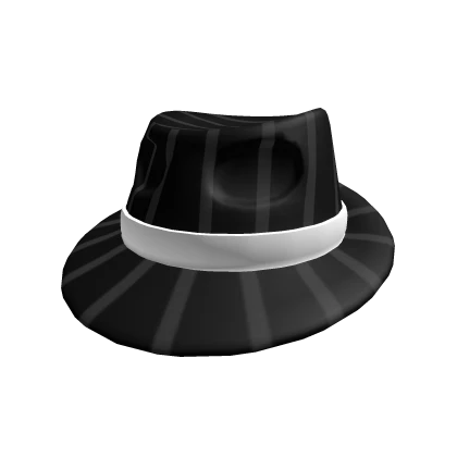 Black Pinstripe Fedora