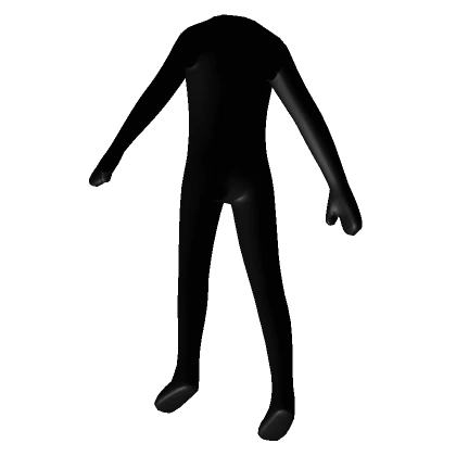 Black Cartoony Character Outline Aura