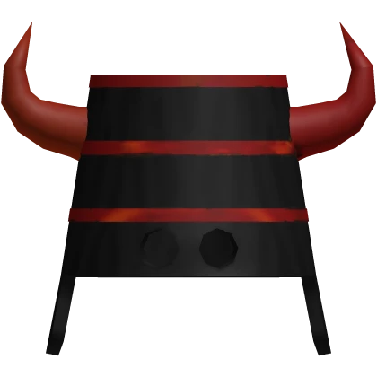 Red Fiery Black Viking Bucket