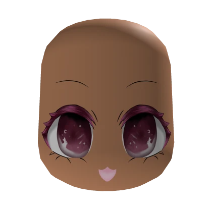 Pink bunny kawaii happy face round nougat